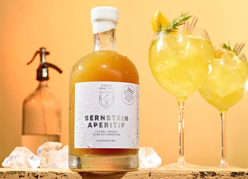 Alkoholfreier Bernstein Aperitif | 500ml | Ideal für 25 Gläser - selectedbyjule - Spirituose