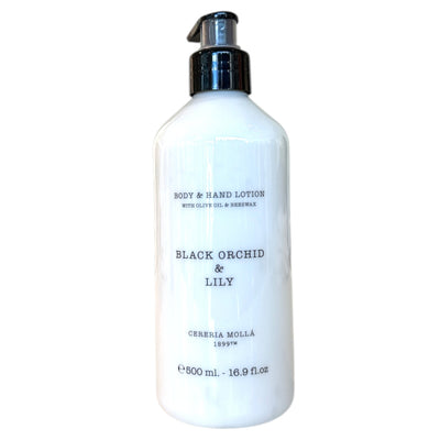CERERIA MOLLA Body & Hand Lotion - Duftnote Black Orchid & Lily - selectedbyjule - Bodylotion