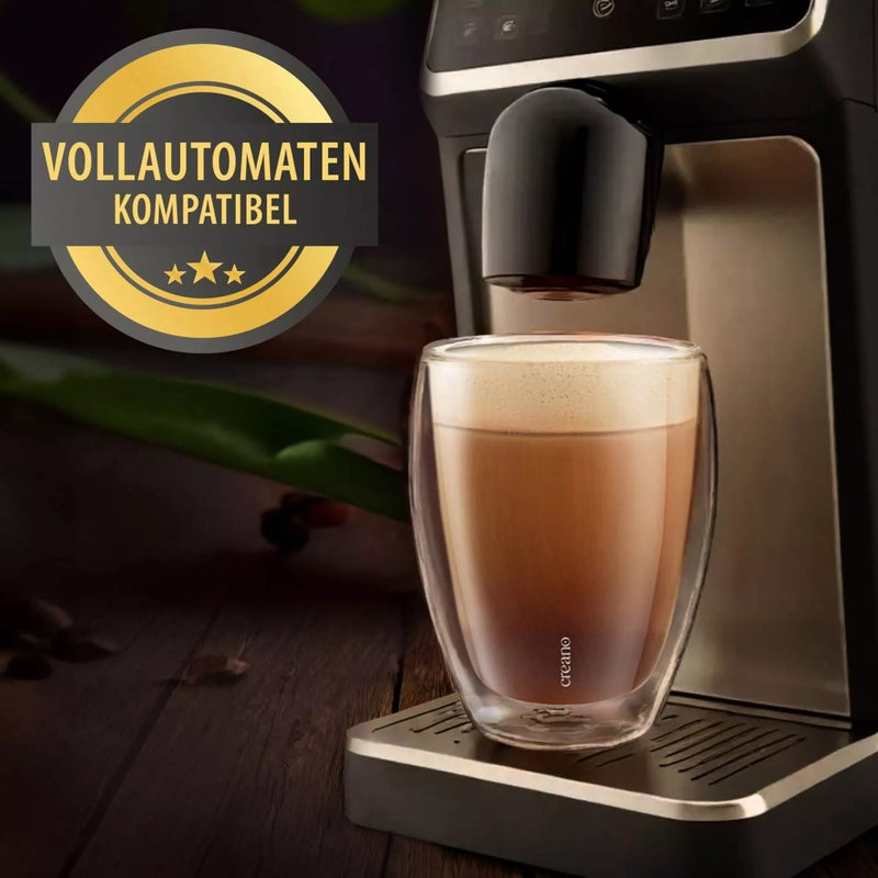 Creano doppelwandige Premium Thermogläser in Gastro Qualität, 2er - Set, 400ml - selectedbyjule - Kaffee & Gläser