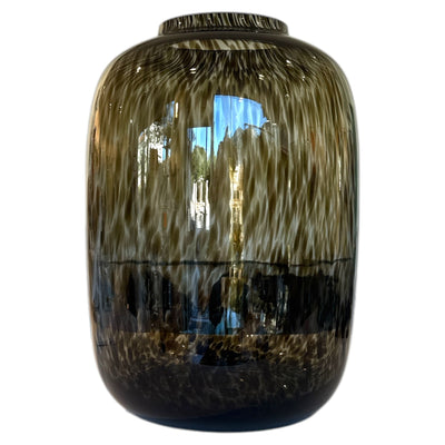 Große Glasvase Smoke Leopard von ICCI collections by Dekocandle ø 32,5x45cm - selectedbyjule - Glas Vase