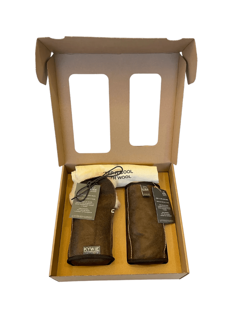 KYWIE Geschenkbox DUO braunes Leder - selectedbyjule - Flaschenkühler