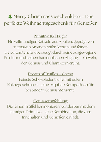 🎄 Merry Christmas Geschenkbox – Das perfekte Weihnachtsgeschenk für Genießer - selectedbyjule - Geschenke