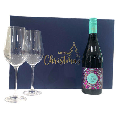 Merry Christmas - Geschenkbox "Diamante" Rotwein Rotweingläser - selectedbyjule - Geschenk