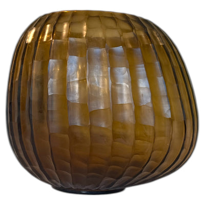 Mundgeblasene Glasvase – matt geschliffen | ICCI Home Collection by Dekocandle - selectedbyjule - Glas Vase