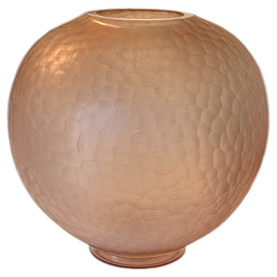 Rosefarbene Glasvase – mundgeblasen und handgeschliffen - selectedbyjule - Glas Vase