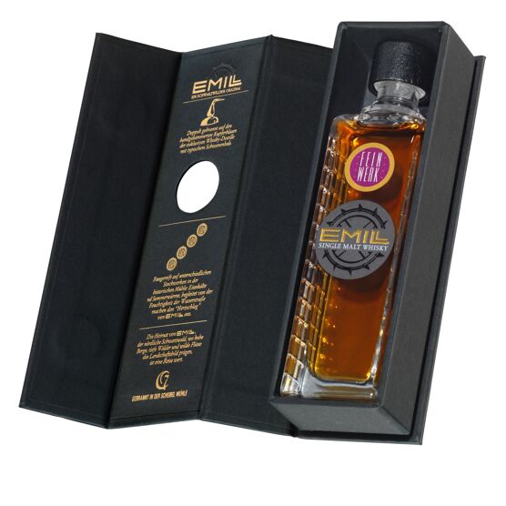 Scheibel EMILL Feinwerk Single Malt Whisky 42,0 %vol. 0,7 l inkl. Geschenkhülle - selectedbyjule - Spirituose