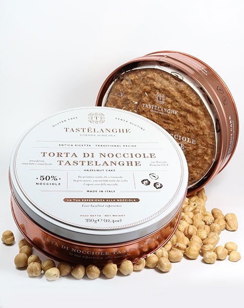 Tastelanghe - 🥮 Piemonteser Haselnuss - Kuchen in der Dose – Torta di Nocciole 350g - selectedbyjule - Haselnuss - Kuchen