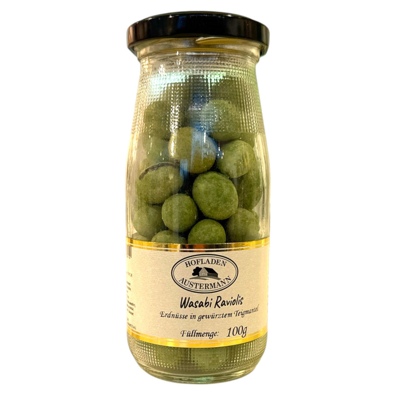 Wasabi Raviolis - Erdnüsse in gewürzten Teigmantel - selectedbyjule - Wasabi Erdnüsse