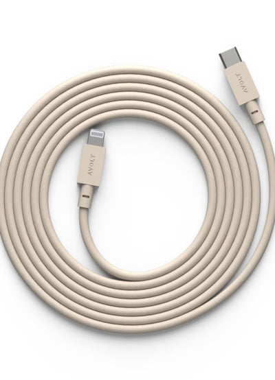 AVOLT Kabel USB-C to Lighting 2 Meter - selectedbyjule - Netzteil- & Ladegerätezubehör