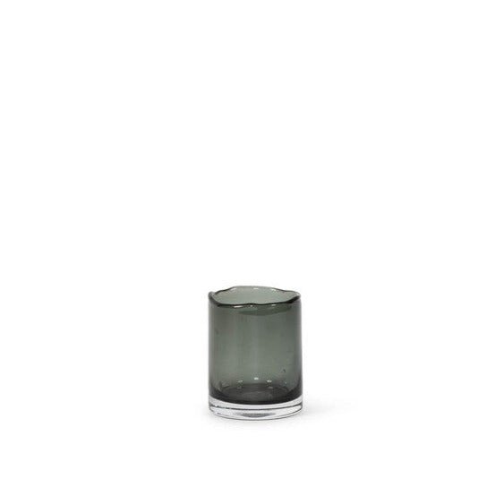 DEKOCANDLE Teelicht - organic rim - smoke 8x10cm - selectedbyjule - Teelicht
