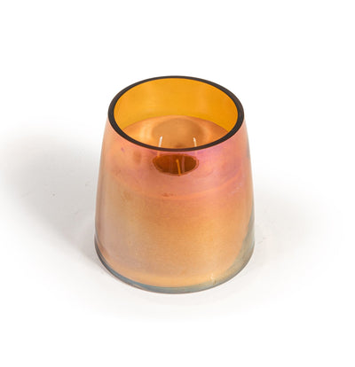 Duftkerze von icci - Duftnote Savane - in amber luster Glas Vase glänzend 12x12 cm - selectedbyjule - Duftkerze