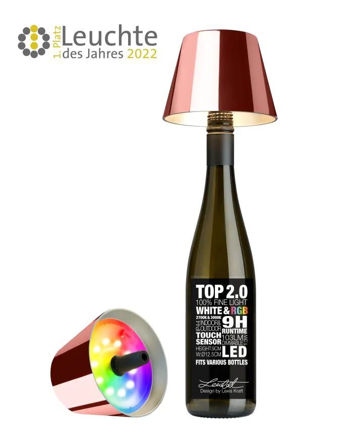 SOMPEX TOP mit verschiedenen Lichtfarben - selectedbyjule - Tischleuchte rose gold
